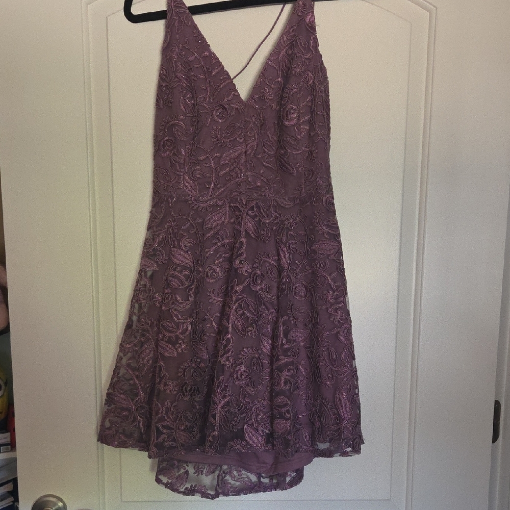 Lulu's Lavender Lace Dress